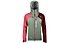 Ortovox Ortler - giacca con cappuccio sci alpinismo - donna, Green/Red