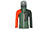 Ortovox Ortler - giacca con cappuccio sci alpinismo - uomo, Green/Orange