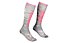 Ortovox Ski Compression W - calze da sci - donna, Grey/Pink