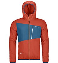 Ortovox Swisswool Zebru - giacca con cappuccio sci alpinismo - uomo, Orange