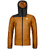 Ortovox Swisswool Zinal - giacca alpinismo - uomo, Orange/Black