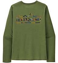 Patagonia M´s Long-Sleeved Capilene® Cool - maglia manica lunga - uomo, Green/Yellow