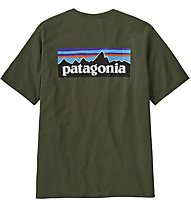 Patagonia M´s P-6 Logo Responsibili-Tee® - T-shirt - uomo, Dark Green/Blue