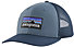 Patagonia P-6 Logo Trucker - cappellino, Blue/Light Blue