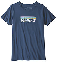Patagonia Pastel P-6 Logo Organic Crew - T-shirt trekking - donna, Blue