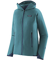 Patagonia R2 Tech Face Hoody - giacca softshell - donna, Light Blue/Blue
