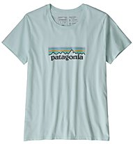 Patagonia Oastek O-6 Logo Organic - T-Shirt Klettern - Damen, Light Blue