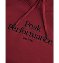 Peak Performance Original Hood M - felpa in pile - uomo, Dark Red