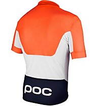 Poc Avip Printed Light Jersey - Fahrradshirt, White/Orange