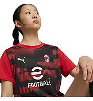 Puma AC Milan Prematch Jr - Fußballtrikot - Kinder, Red/Black