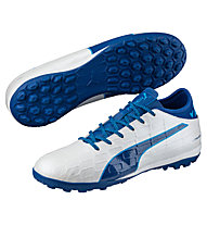 Puma evoTouch 1 TT - scarpe da calcio terreni duri, White/Blue
