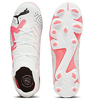 Puma Future Match FG/AG Jr - scarpe da calcio per terreni compatti/duri - ragazzo, White/Red