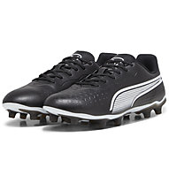 Puma King Match FG/AG - scarpe da calcio per terreni compatti/duri - uomo, Black/White
