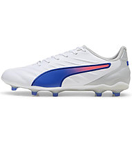 Puma King Pro FG/AG - scarpe da calcio per terreni compatti/duri - uomo, White/Blue