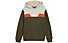 Puma Power Colorbloc Jr - felpa con cappuccio - ragazzo, Dark Green