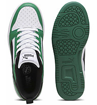 Puma Rebound V6 Lo Jr - sneakers - ragazzo, Black/White/Green