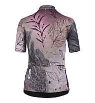 Q36.5 G1Flower Leaves A. - maglia ciclismo - donna, Pink/Grey
