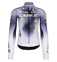 Q36.5 Pro Cycling Team - maglia ciclismo maniche lunghe , Grey/Yellow