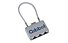 Qibbel Air Lock - lucchetto a combinazione, Grey