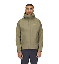 Rab Downpour Eco - giacca trekking - uomo, Green/Yellow