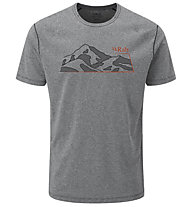 Rab Mantle Mountain Tee M - T-shirt - uomo, Grey