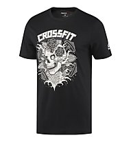 Reebok CrossFit x Mike Giant Skull - T-shirt fitness - uomo, Black
