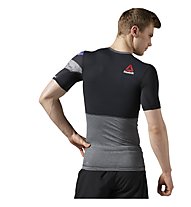 Reebok One Series Activchill Short Sleeve Compression Shirt Maglia a compressione fitness, Dark Grey