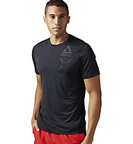 Reebok Activechill Graphic - T-Shirt fitness - uomo, Black
