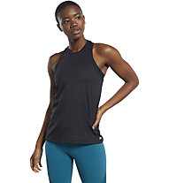 Reebok TS Perforated Mesh - top fitness - donna, Black