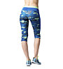 Reebok Workout Ready Camo Capri - pantalone 3/4 donna, Blue Sport/Seafoam Green