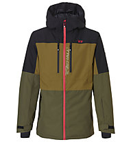 Rehall Cropp M - giacca da sci - uomo, Brown/Green/Black