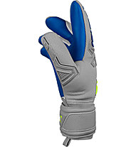 Reusch Attrakt Freegel Silver Junior - guanti da portiere - bambino, Grey/Yellow/Blue
