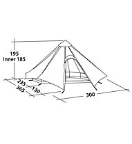 Robens Green Cone - tenda per campeggio, Green/Grey