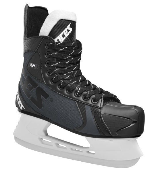Pattini Da Ghiaccio Roces Big Icy Uomo – Taglie Forti 50-52, Scafo Semi-rigido, Lama In Acciaio Al Carbonio