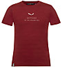 Salewa Eagle Dry S/S K - T-shirt - bambino, Dark Red