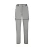 Salewa Pedroc 2 DST 2/1 - pantaloni zip-off - donna, Light Grey