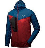 Salewa Pedroc Wind - giacca a vento trekking - uomo, Blue/Red