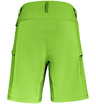 Salewa Puez 3 Dst - pantaloni corti trekking - donna, Light Green/Dark Grey/White