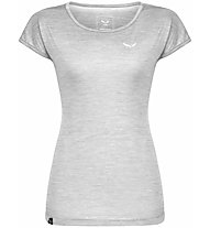 Salewa Puez Melange Dry - T-Shirt Kurzarm - Damen, Light Grey/White