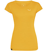 Salewa Puez Melange Dry - T-Shirt Kurzarm - Damen, Dark Yellow/White