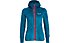 Salewa Puez Warm Pl - giacca in pile - donna, Light Blue/Red