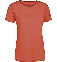 Salewa Sassolungo Dry'ton - T-shirt trekking - donna, Clementine
