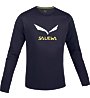 Salewa Solidlogo Shirt Langarm, Blue