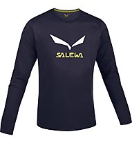 Salewa Solidlogo Shirt Langarm, Blue