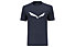 Salewa Solidlogo Dri-Release - T-Shirt Bergsport - Herren, Dark Blue/White/Dark Blue