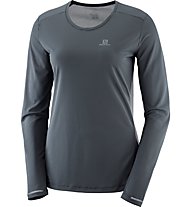 Salomon Agile - maglia a maniche lunghe trail running - donna, Grey