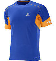 Salomon Agile - maglia running - uomo, Blue/Orange