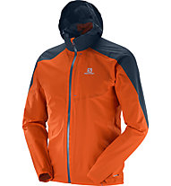 Salomon Bonatti WP Jkt M - giacca trail running, Orange/Blue