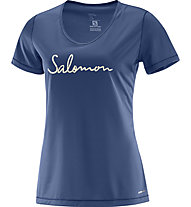 Salomon Mazy Graphic - T-Shirt trekking - donna, Blue