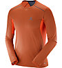 Salomon Trail Runner LS Tee M - maglia running, Orange/Blue